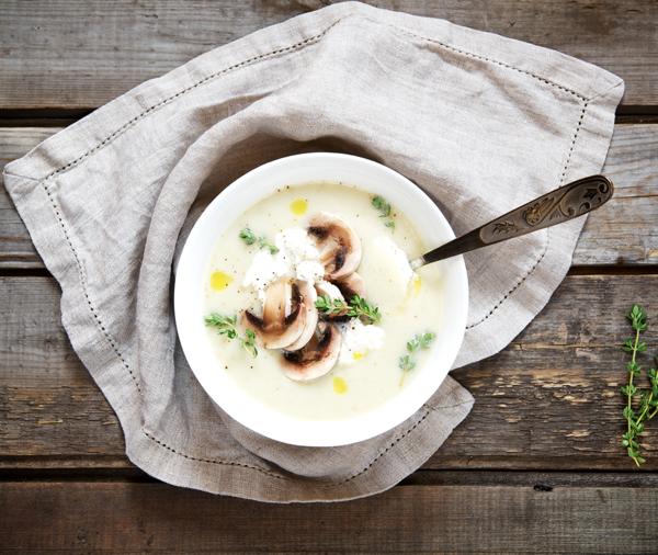 Creamy mushroom soup