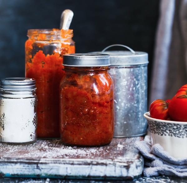 Roasted tomato sauce with parmesan cheese
