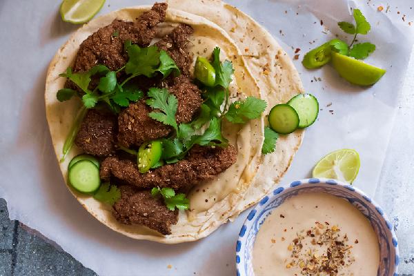 Fried liver tender with wheat bran