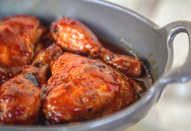 CHICKEN BARBECUE WITH A SPECIAL SWEET CHILI SAUCE