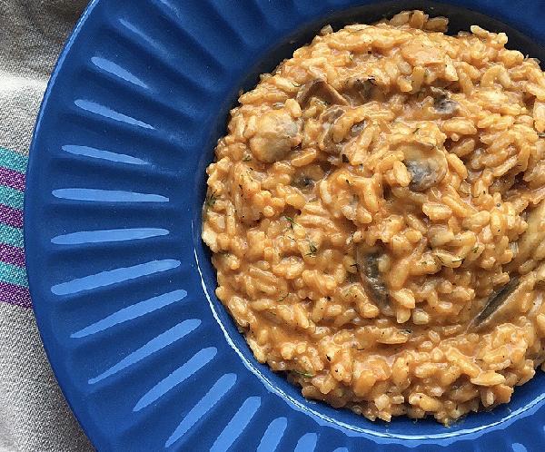 TOMATO, MUSHROOM & SOUR CREAM RISOTTO
