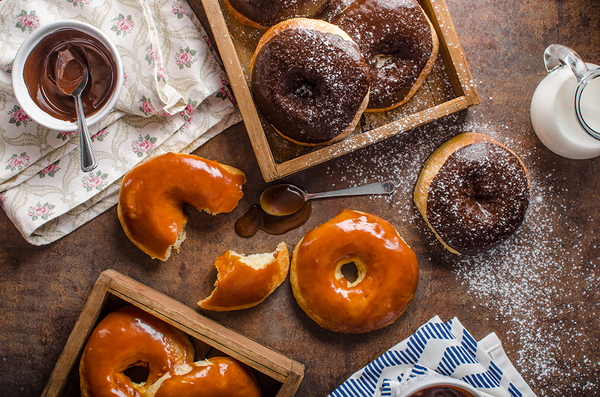 CHOCOLATE GLAZED DOUGHNUTS