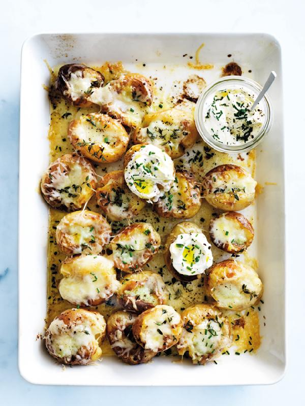 Cheesy jacket potatoes